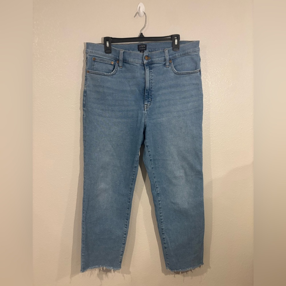 J. Crew Factory Women's Light Blue Straight Leg Stovepipe Jeans
